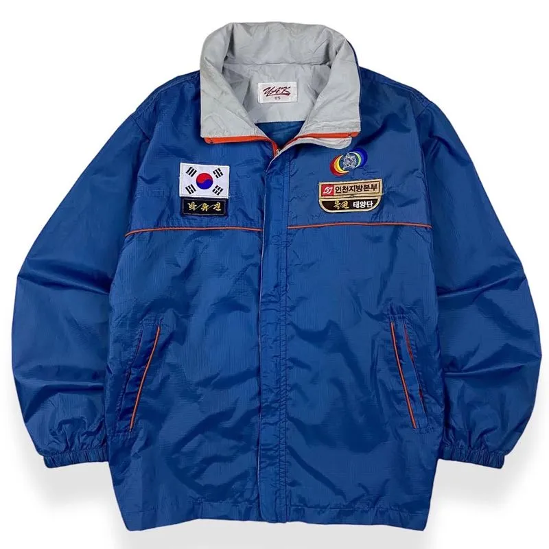 Vintage Casual Windbreaker Pria blue photo 1