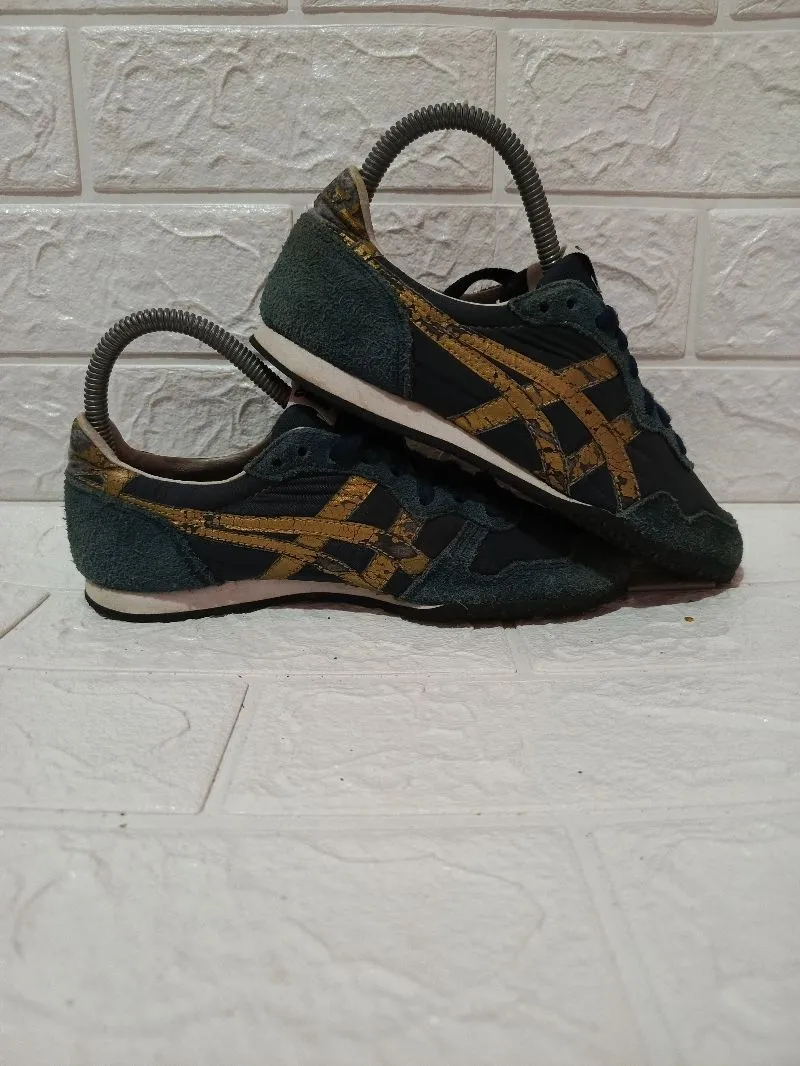 Onitsuka Tiger Serrano Navy Gold photo 1