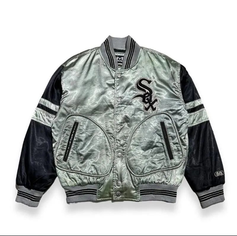 MLB Vintage Y2K Bomber jacket Pria gray photo 1
