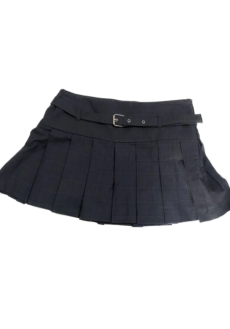 ZARA Vintage Y2K Mini skirt Wanita black gray photo 1