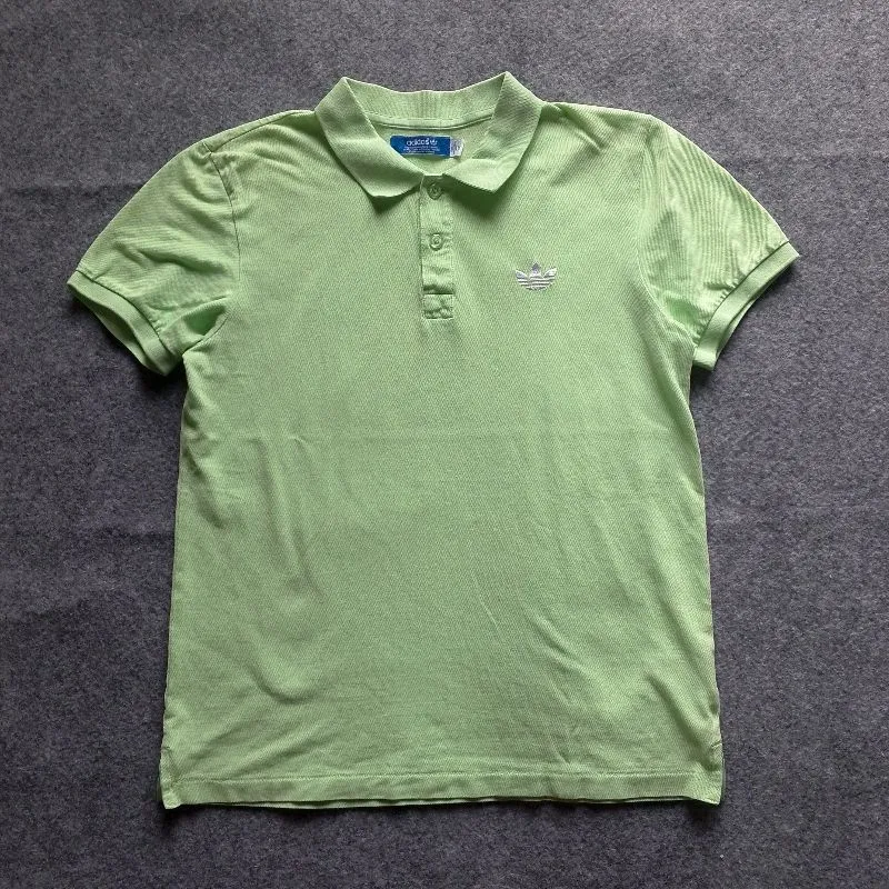 Adidas Casual Polo shirt Pria green photo 1
