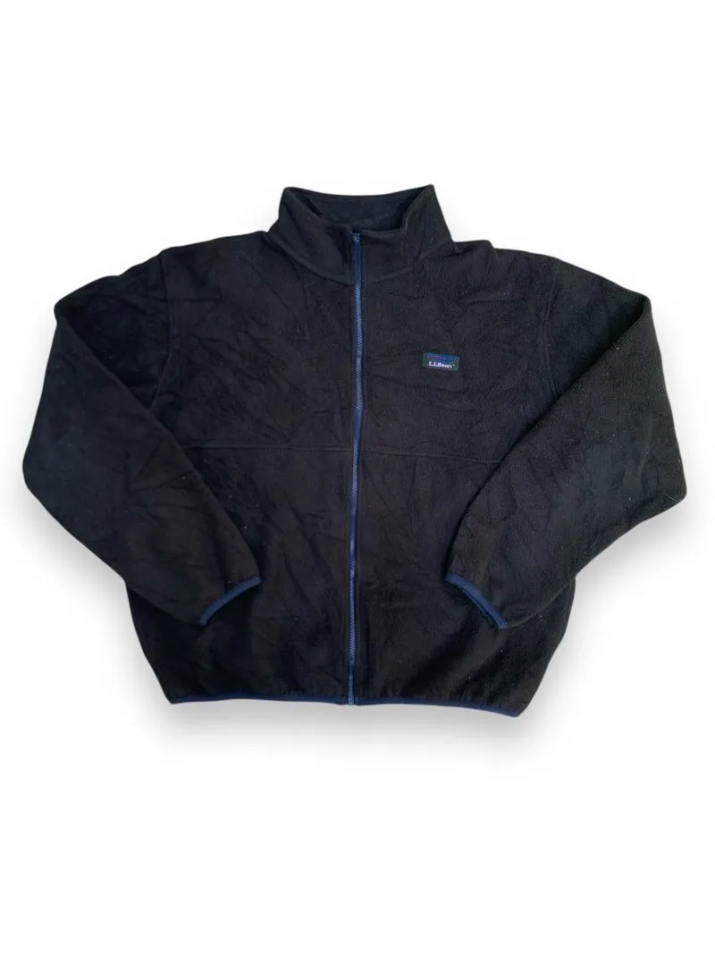 L.L.Bean Vintage Fleece Pria black blue photo 1