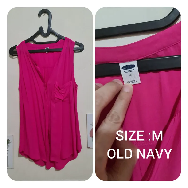 Old Navy Cosplay Casual Blouse Wanita multicolor pink photo 1