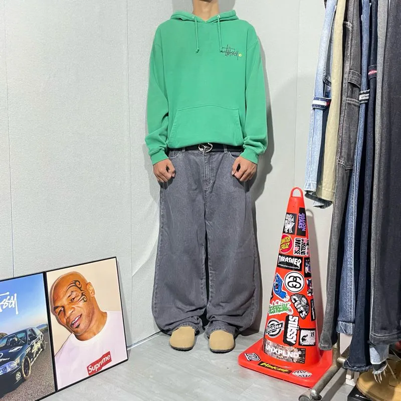 Streetwear Y2K Jeans Pria gray photo 1