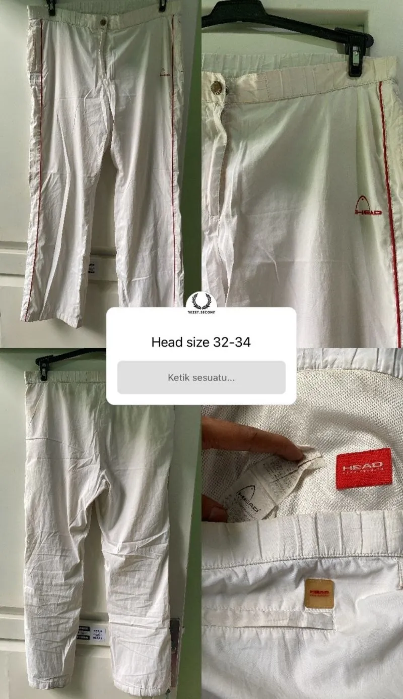 Head Casual Sweatpants & Joggers Pria white navy photo 1