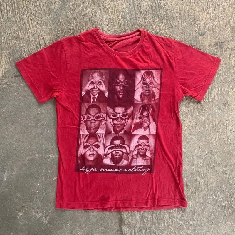 Vintage Y2K T-shirt Pria red photo 1