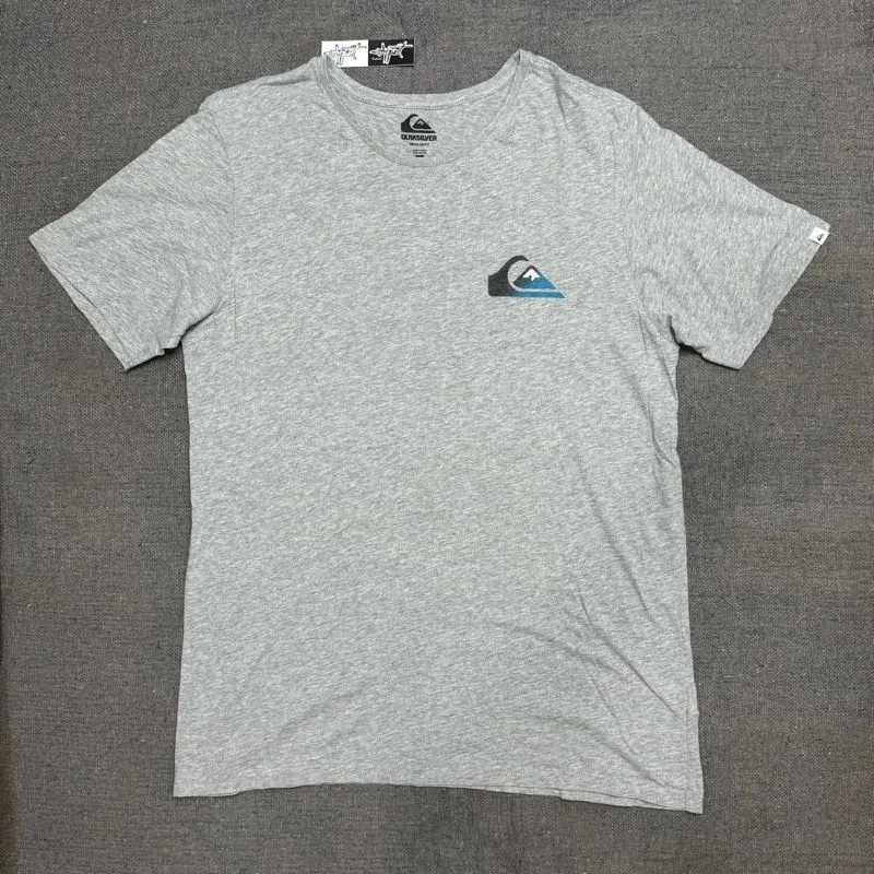 Quiksilver Vintage Streetwear T-shirt Pria white gray photo 1