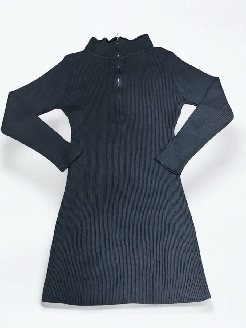 Vintage Casual Bodycon dress Wanita gray photo 1