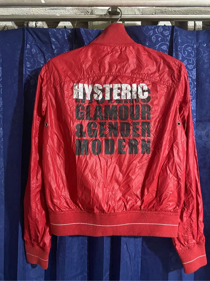 Hysteric Glamour Vintage Y2K Bomber jacket Pria red photo 1