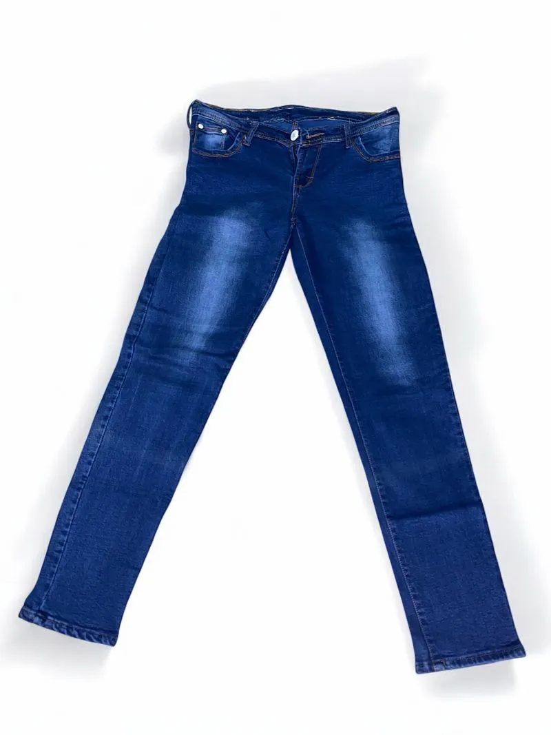 Casual Skinny jeans Wanita navy photo 1