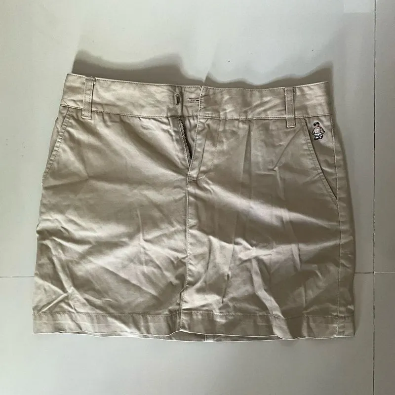 Teenie Weenie Vintage Y2K Mini skirt Wanita tan photo 1