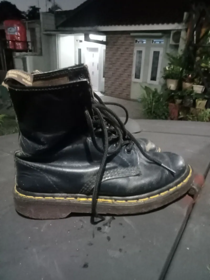 Biker Reworked Boots Pria navy photo 1