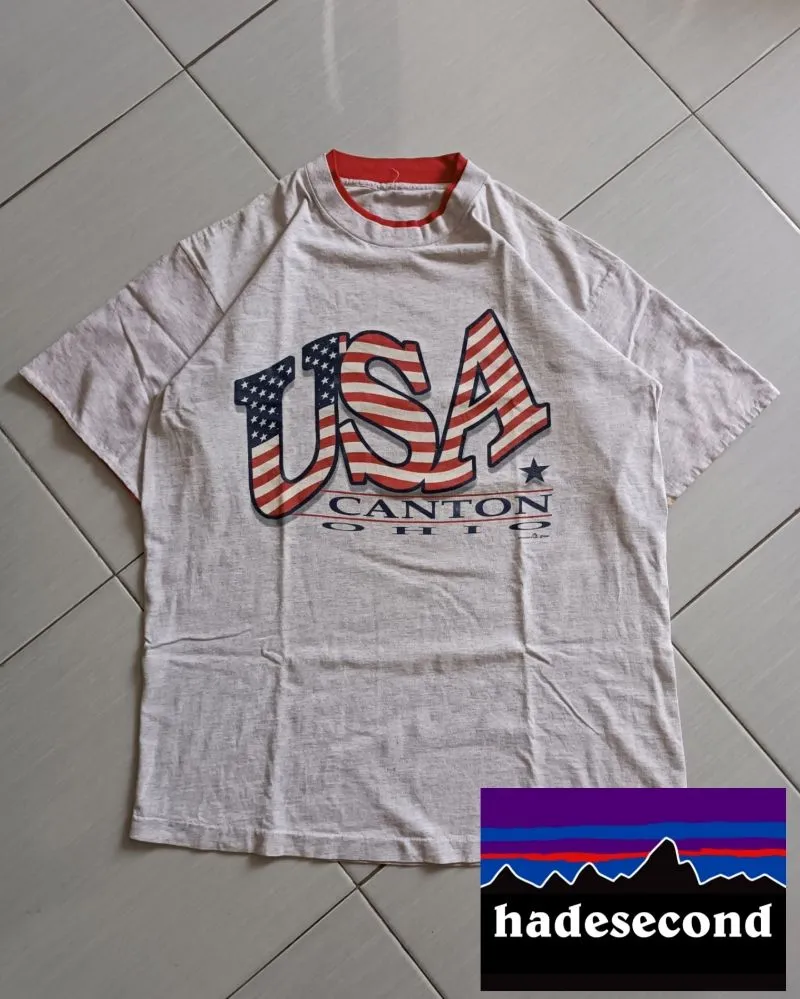 Vintage Casual T-shirt Pria gray photo 1