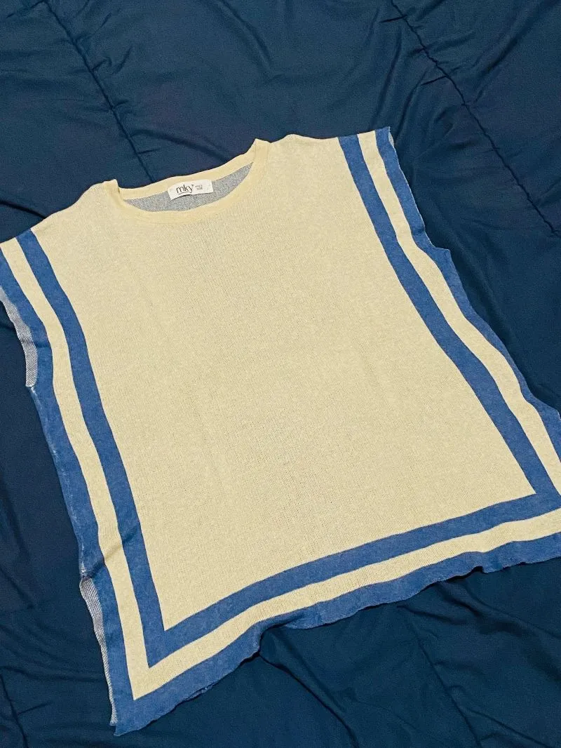 Coquette Vest Wanita cream blue photo 1
