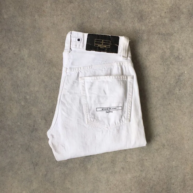 Stone Island Casual Jeans Pria white photo 1