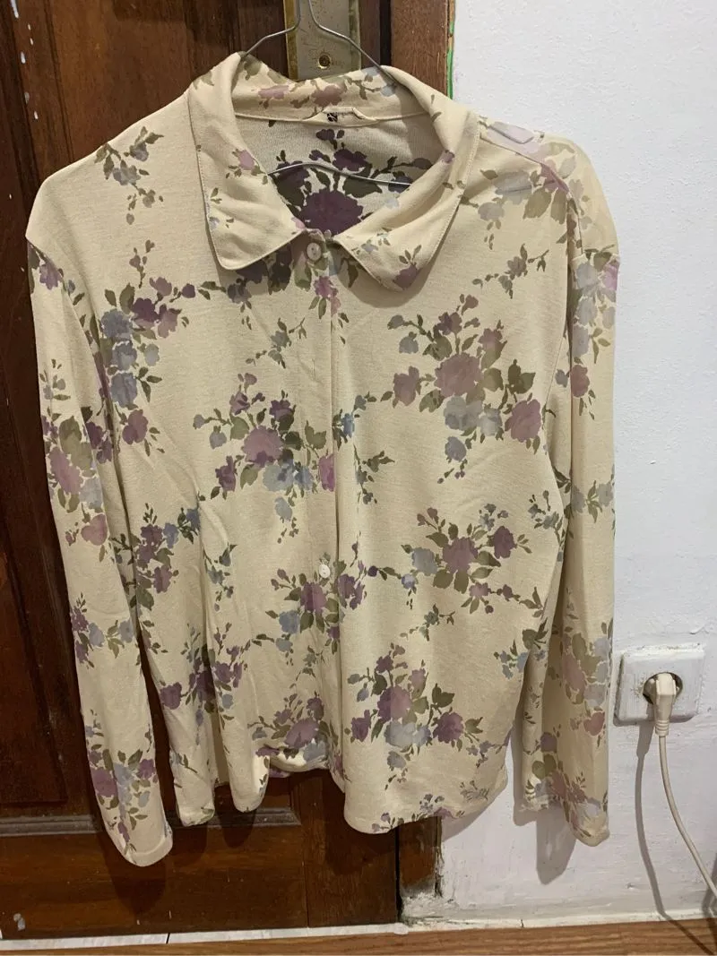 Casual Cardigan Wanita cream photo 1