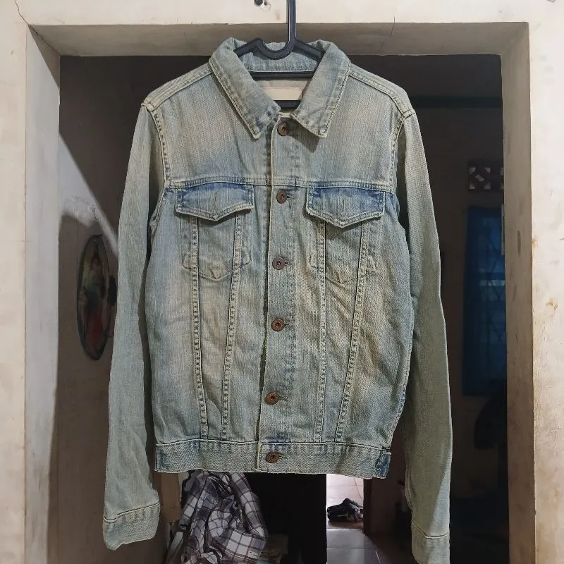 Casual Denim jacket Pria gray photo 1