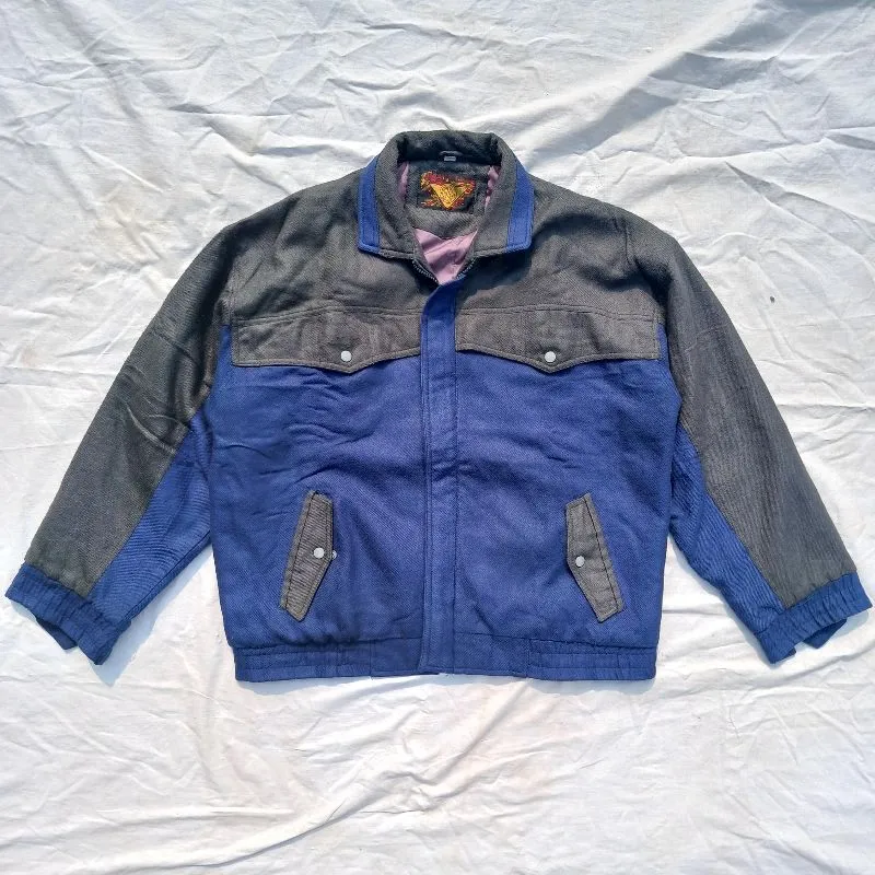 Casual Harrington jacket Pria gray blue photo 1