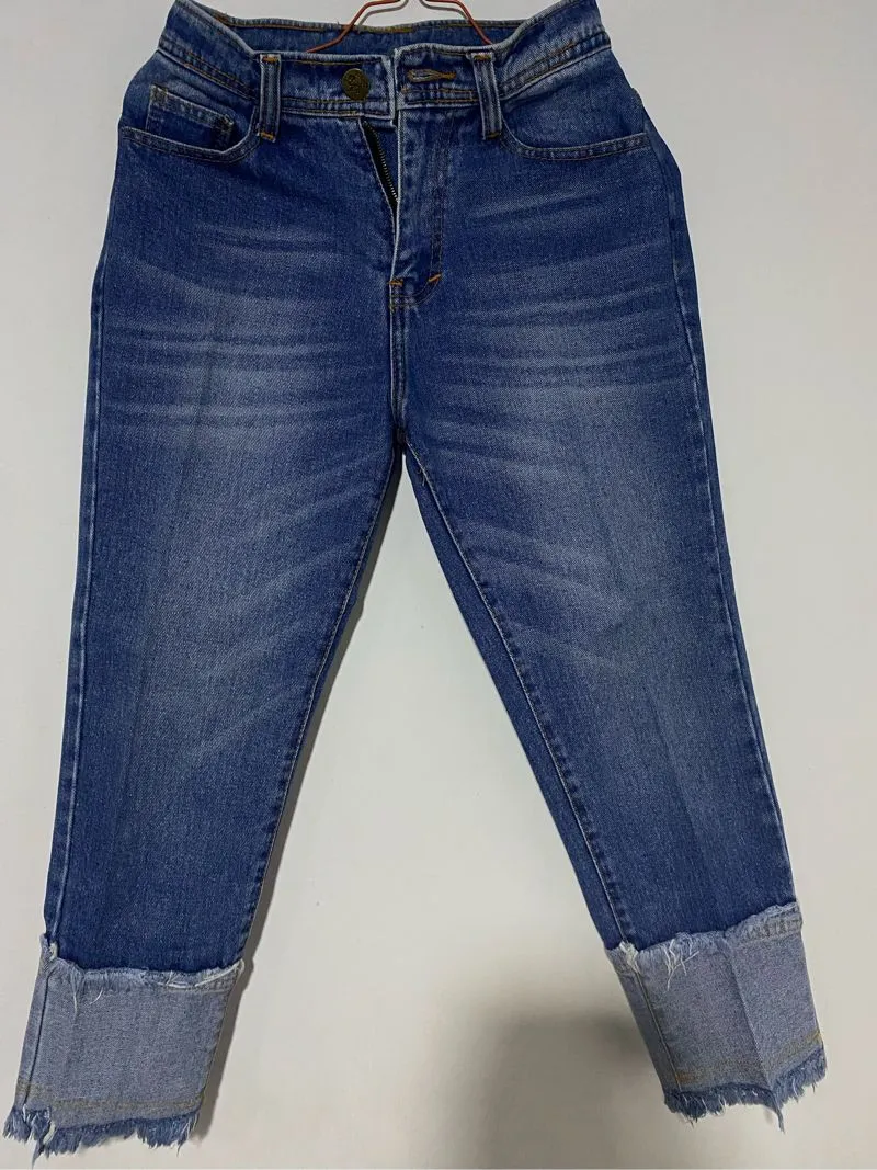 Casual Boyfriend jeans Wanita multicolor navy photo 1