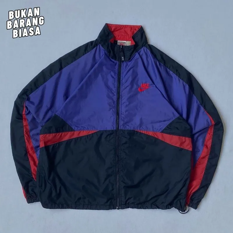 Nike Vintage Casual Windbreaker Pria purple navy photo 1