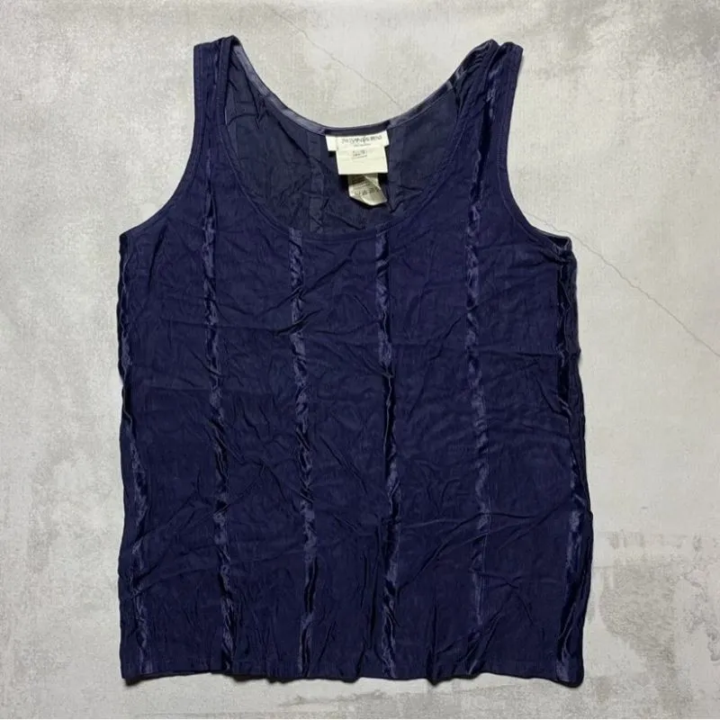 Yves Saint Laurent YSL Luxury Avant Garde Blouse Wanita navy photo 1