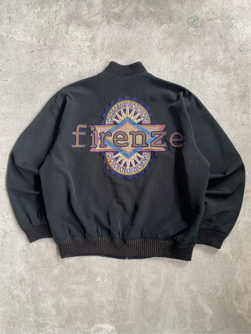Vintage Y2K Bomber jacket Pria green photo 1