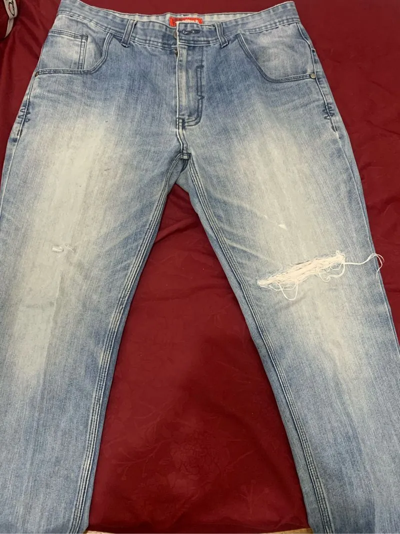 Vintage Streetwear Jeans Pria navy photo 1