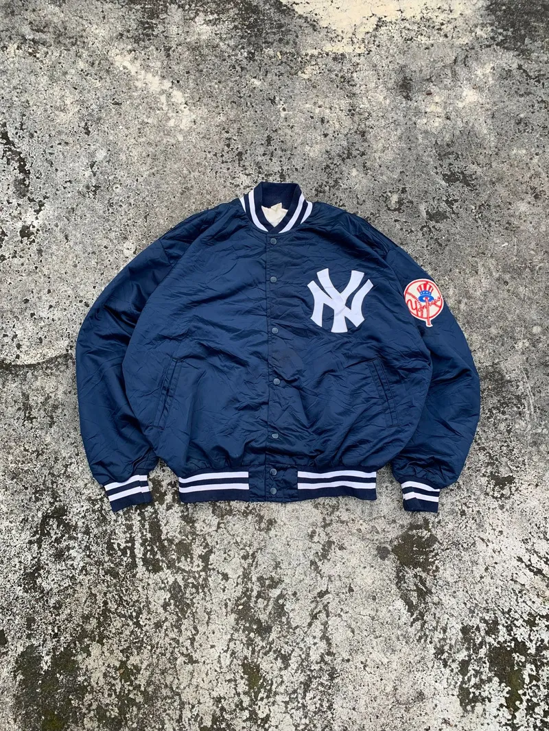Vintage Sportswear Bomber jacket Pria navy photo 1