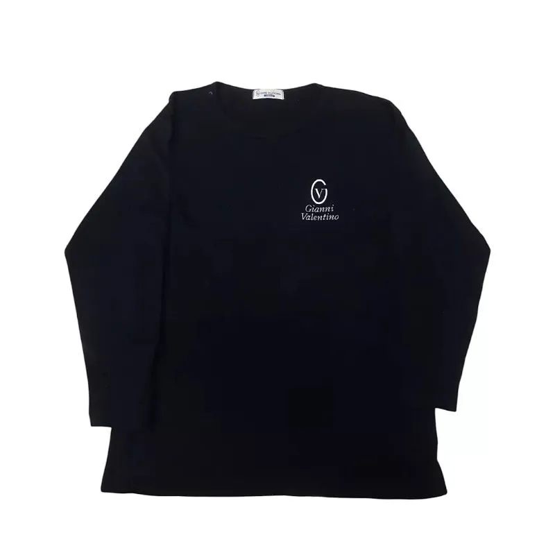 Gianni Valentino Luxury Casual T-shirt Pria black photo 1