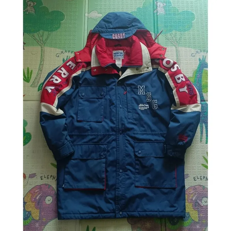 Made in USA Vintage Sportswear Parka Pria red blue photo 1