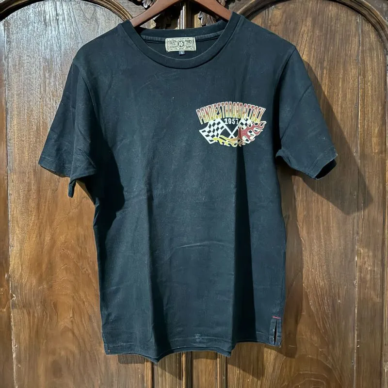 Japanese brand Casual T-shirt Pria black photo 1