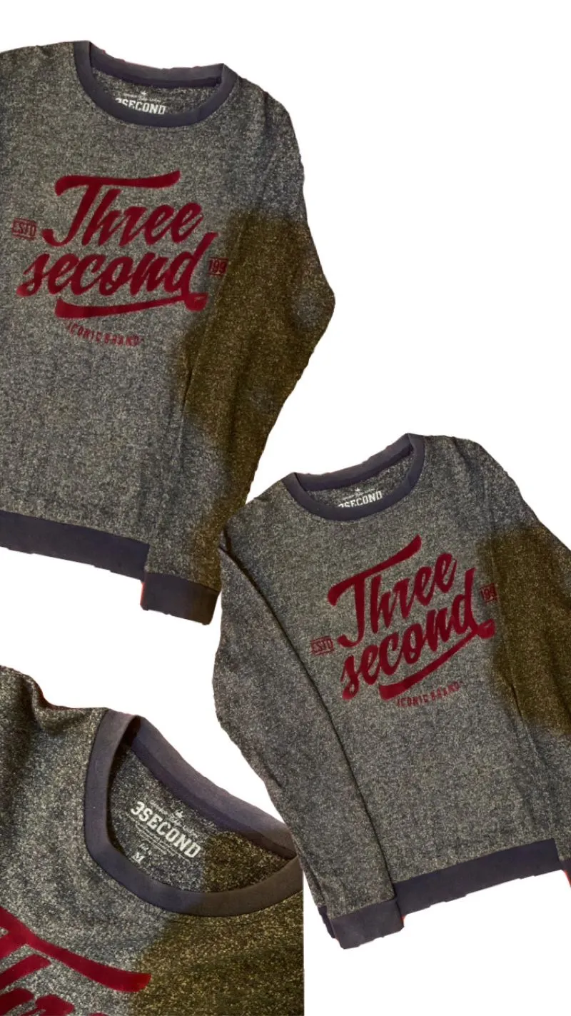 3 Second Streetwear Indie Sweater Pria navy photo 1