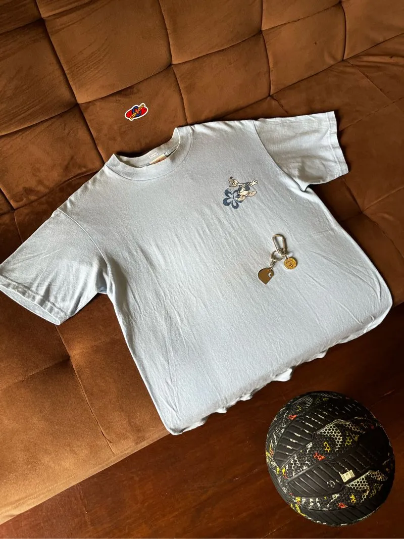Disney Vintage Streetwear T-shirt Pria blue photo 1