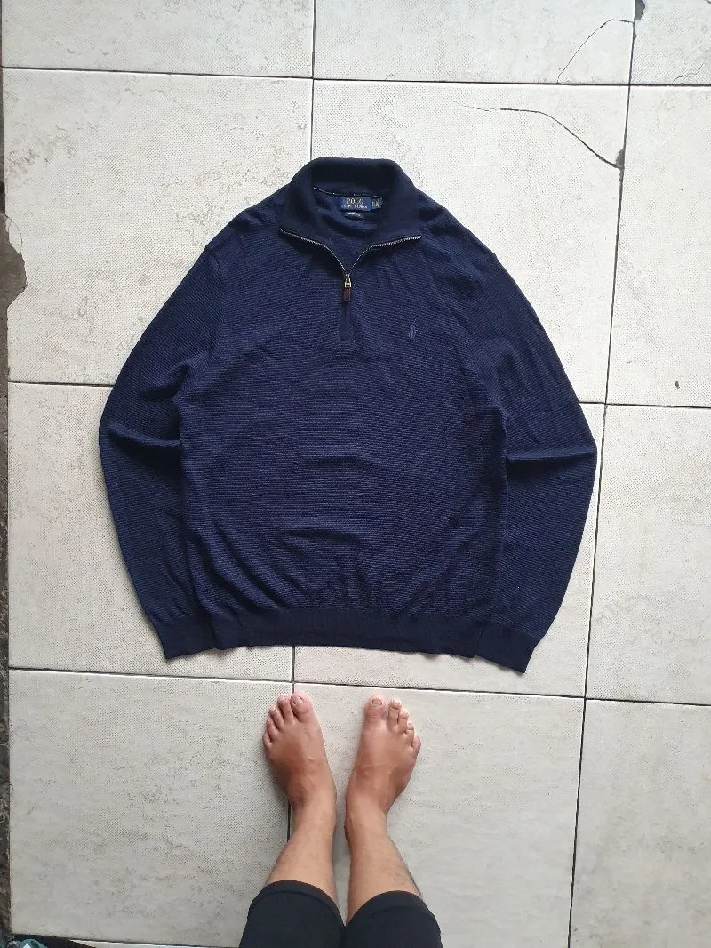 Polo Ralph Lauren Minimalist Futurist Sweatshirt Pria navy photo 1
