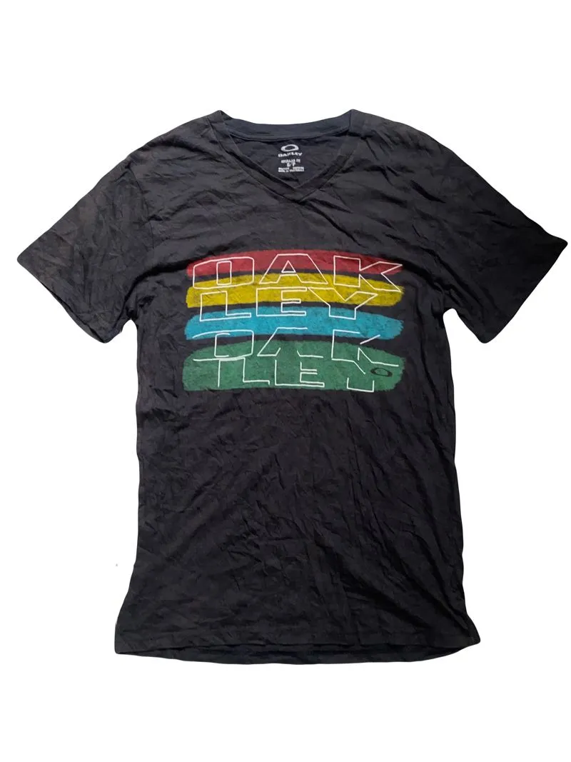 Oakley Streetwear Casual T-shirt Pria black photo 1