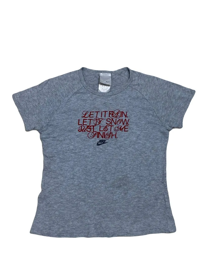 Nike Streetwear Sportswear T-shirt Wanita gray photo 1