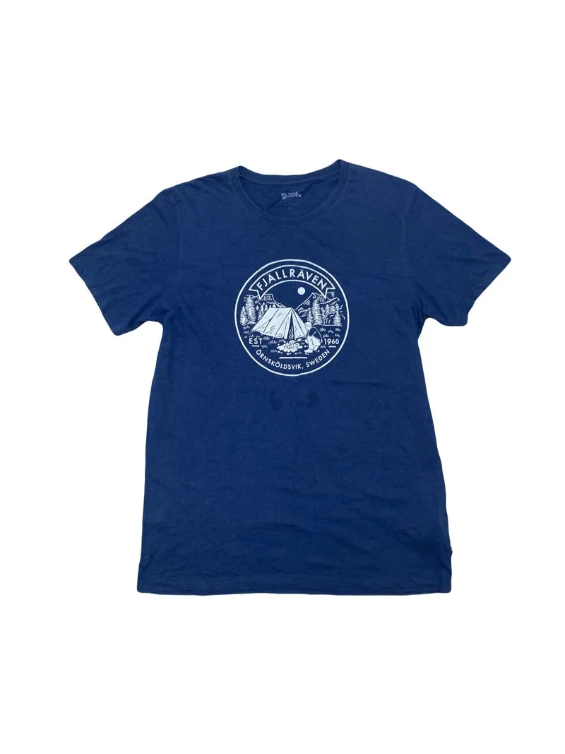 Fjällräven Gorpcore Sportswear T-shirt Pria navy blue photo 1
