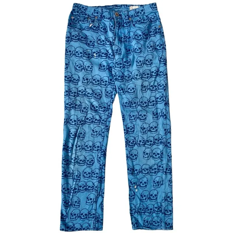 Hysteric Glamour Vintage Streetwear Jeans Pria blue photo 1