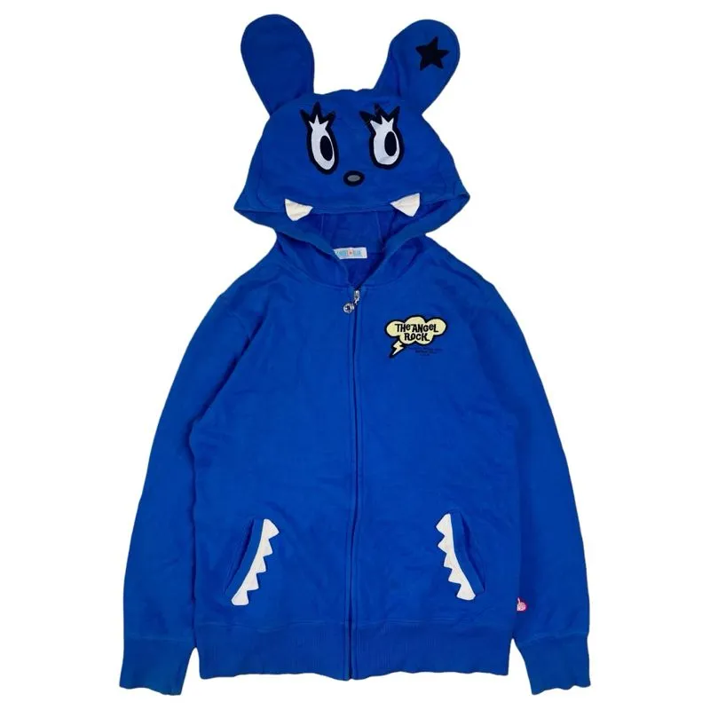 Angel Blue Vintage Y2K Hoody Wanita blue photo 1