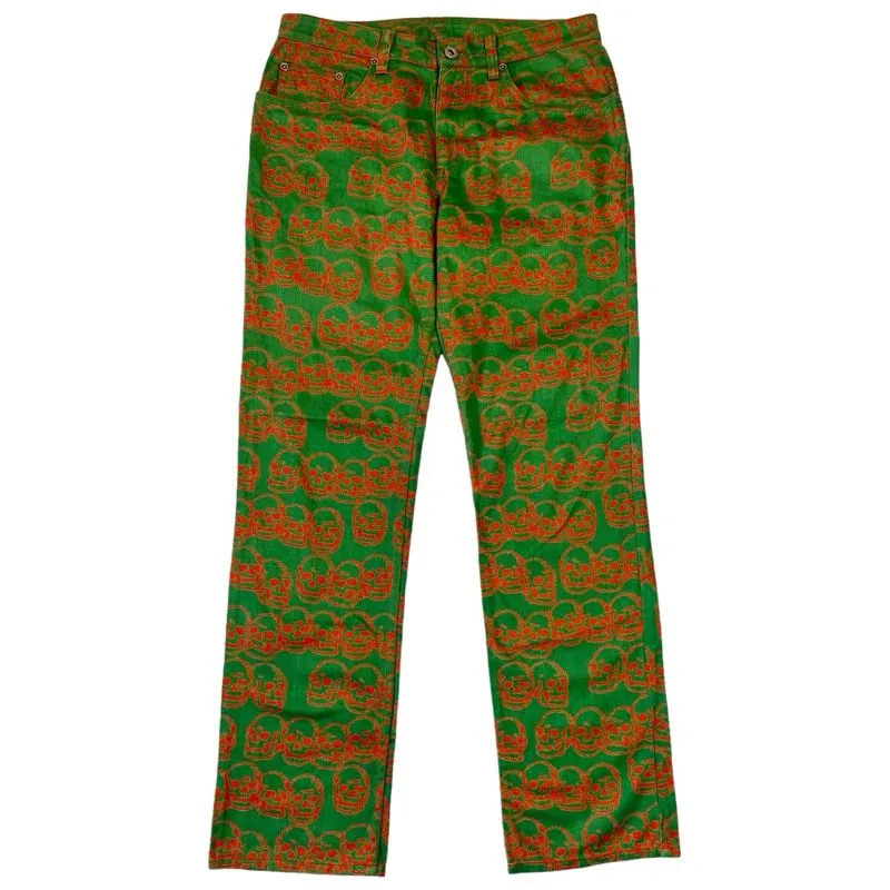 Hysteric Glamour Vintage Streetwear Casual pants Pria green red photo 1