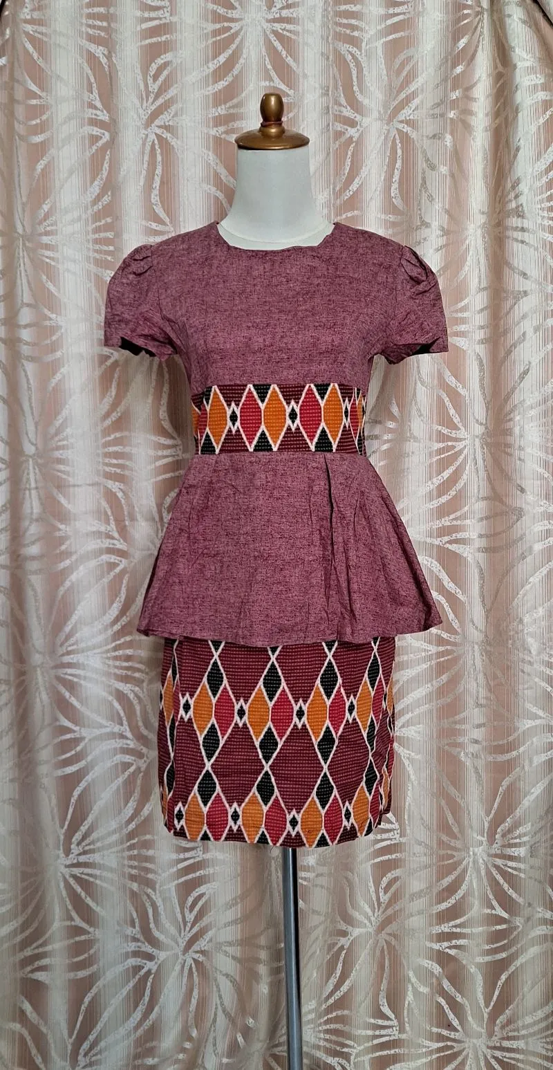 Batik Midi dress Wanita multicolor photo 1