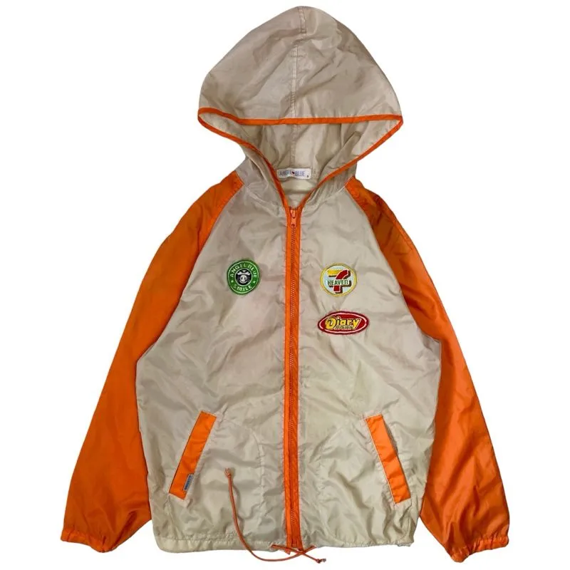 Angel Blue Vintage Y2K Track jacket Wanita orange cream photo 1