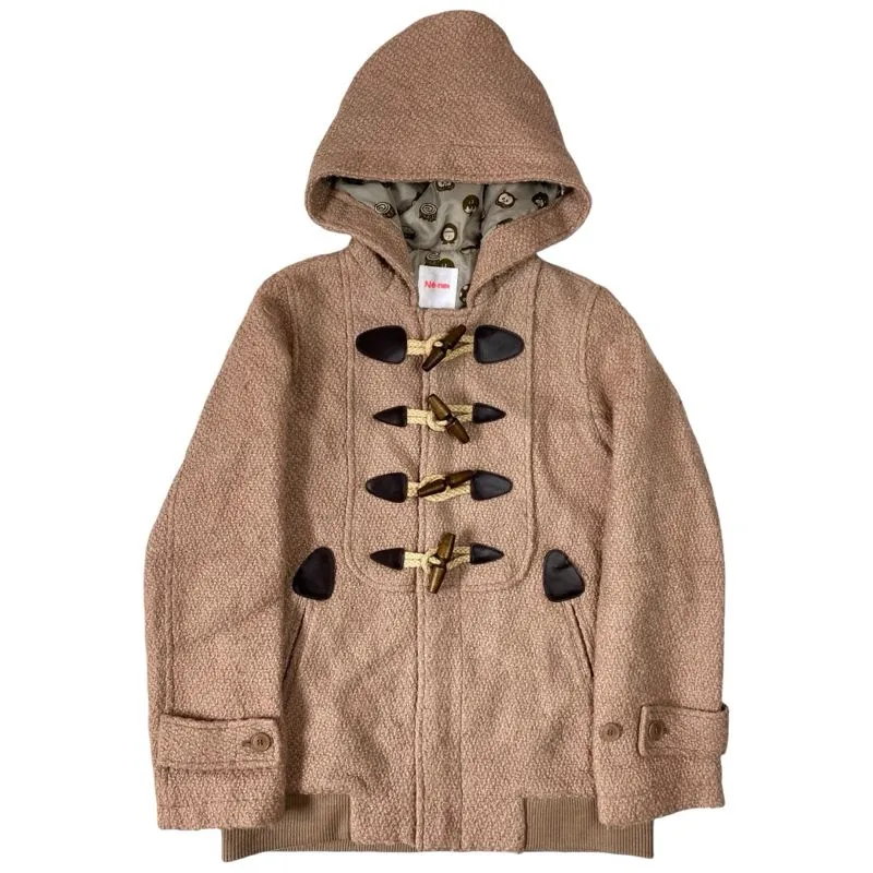 Ne-net Vintage Streetwear Trench coat Wanita tan brown photo 1