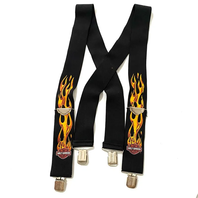 Harley Davidson Vintage Streetwear Pria black orange photo 1