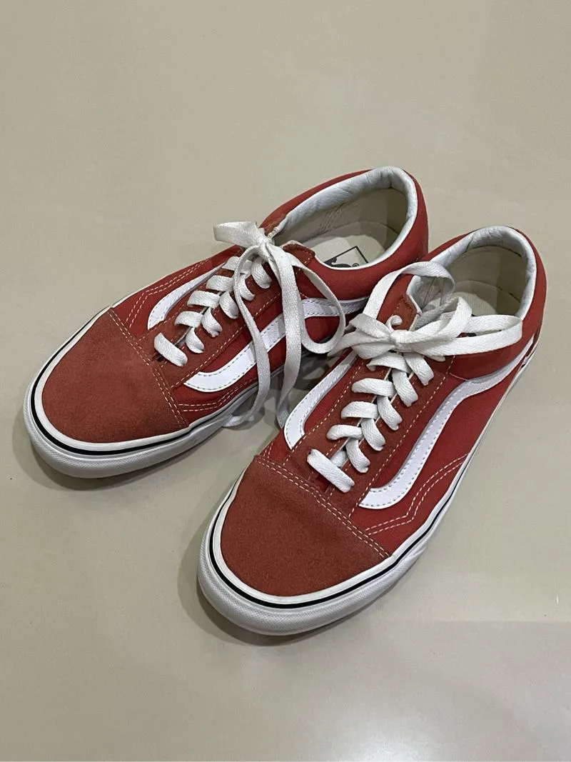 VANS Streetwear Casual Sneakers Wanita burgundy brown photo 1