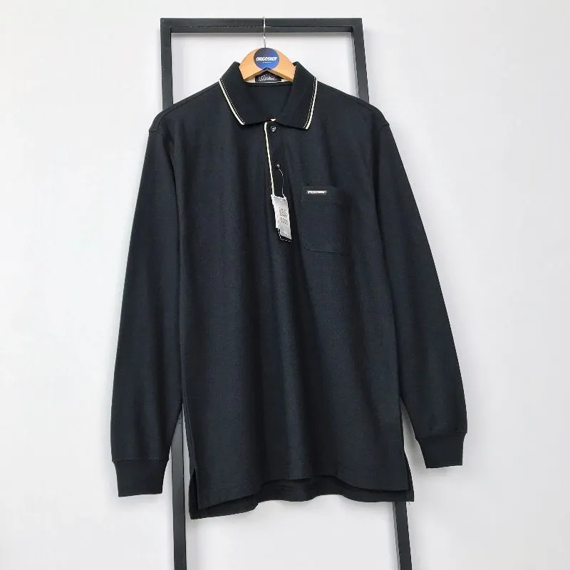 Japanese brand Casual Polo shirt Pria black photo 1