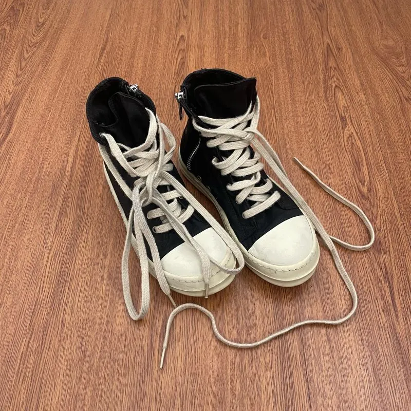 Rick Owens Grunge Goth Sneakers Pria black photo 1