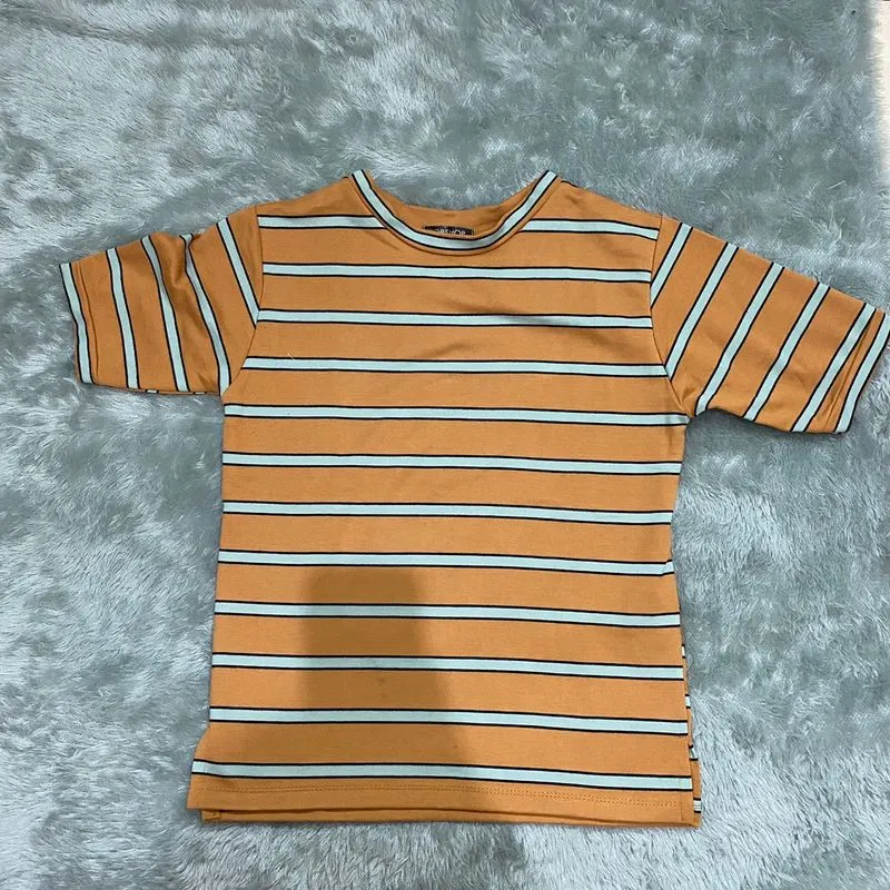 Topshop Casual T-shirt Wanita green orange photo 1