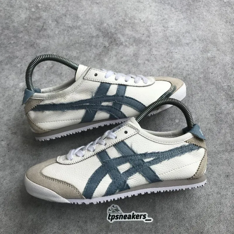 Onitsuka Tiger Casual Sneakers Wanita white blue photo 1