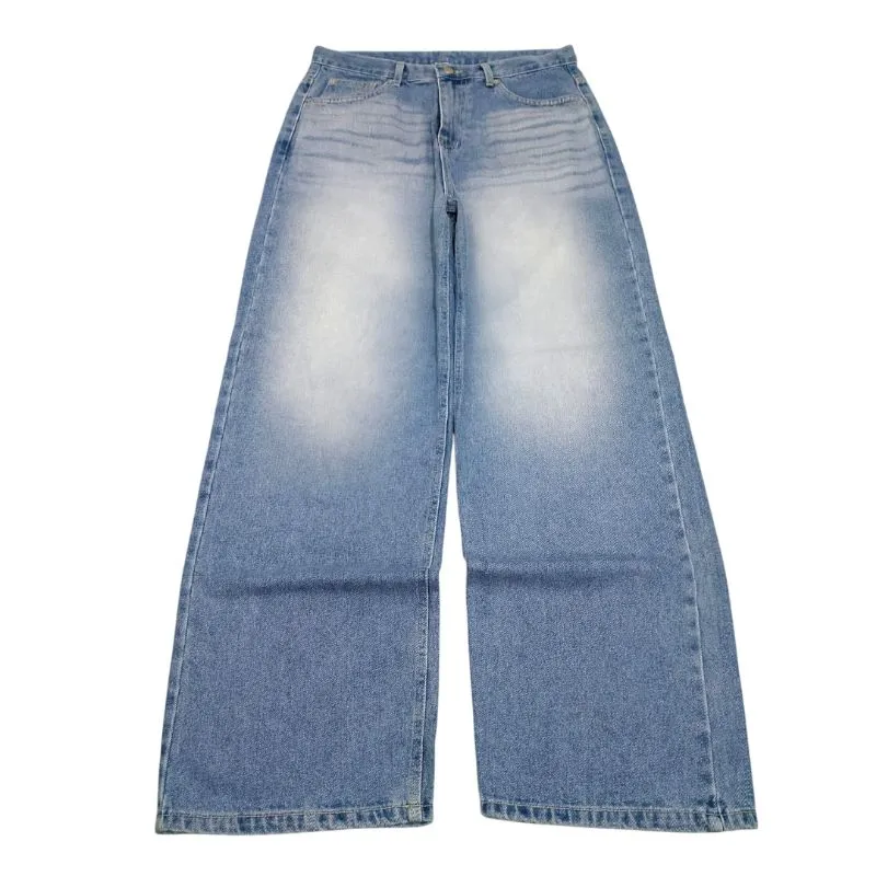 Streetwear Y2K Jeans Pria blue photo 1